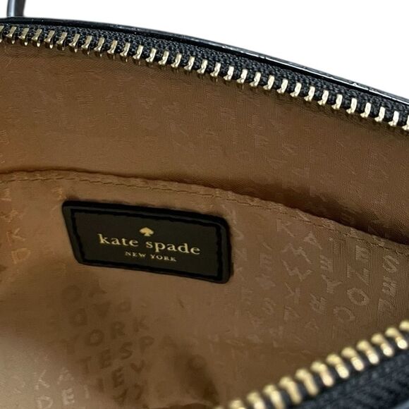 Kate Spade Millie Grove Street Polka Dot Crossbody Bag Black Pink White - Picture 9 of 11